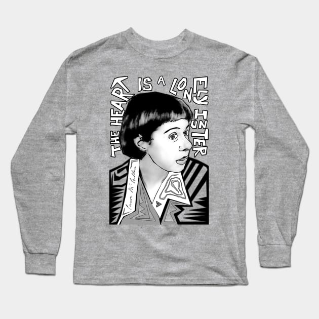 Carson McCullers - The Heart Long Sleeve T-Shirt by Exile Kings 